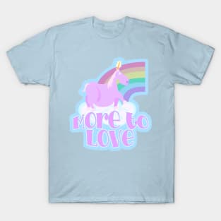 Chubby Unicorn Slogan T-Shirt